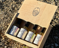 Coffret bois huile d'olive