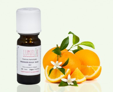 Orange douce Huile essentielle bio alimentaire pour la cuisine